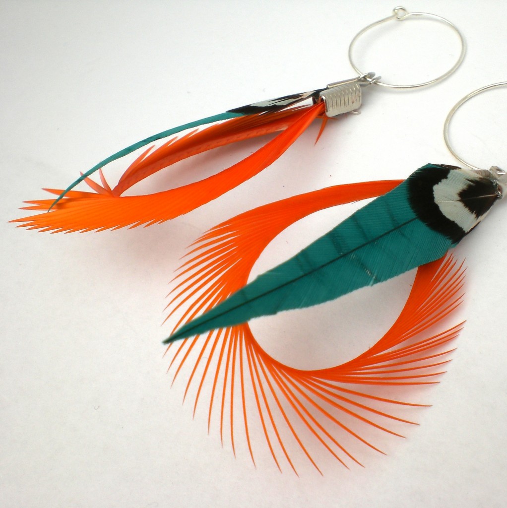 Bohemian Feather Earrings and Accessories